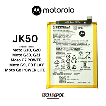 Genuine Motorola JK50 Battery For G7 Power/G8 Power Lite/G10/G20- 5000mAh